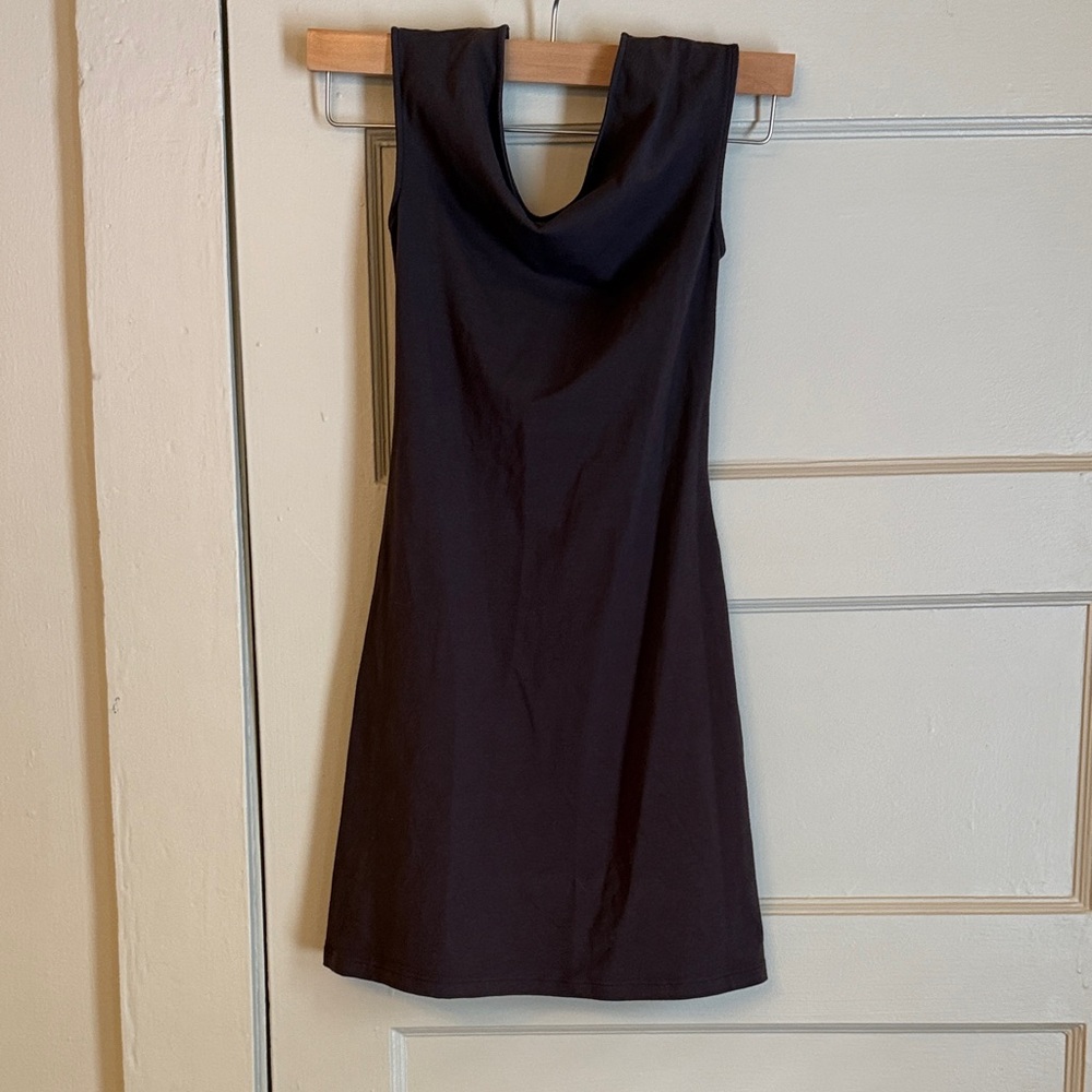 Reformation Backless Brown Dress